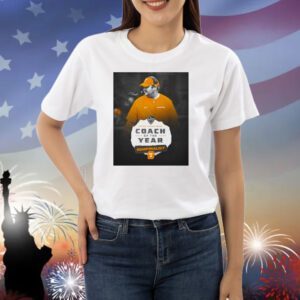 Official Poster Tennessee Vols Josh Heupel George Munger Award Coach Of The Year Semifinalist Signature Shirt