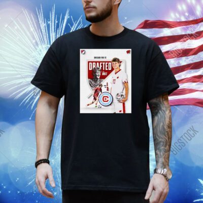 Official Poster Wisconsin Badgers Dean Boltz Chicago Fire FC Round 1 Pick 3 MLS SuperDraft Shirt
