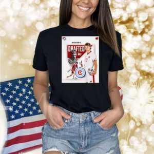 Official Poster Wisconsin Badgers Dean Boltz Chicago Fire FC Round 1 Pick 3 MLS SuperDraft Shirt