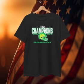 Oregon Ducks 2024 Big Ten Football Conference Champions Lucas Oil Stadium T-Shirt