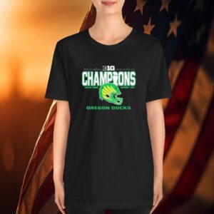 Oregon Ducks 2024 Big Ten Football Conference Champions Lucas Oil Stadium T-Shirt
