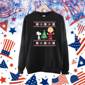 Peanuts Snoopy and Charlie Brown Christmas Tree Shirt