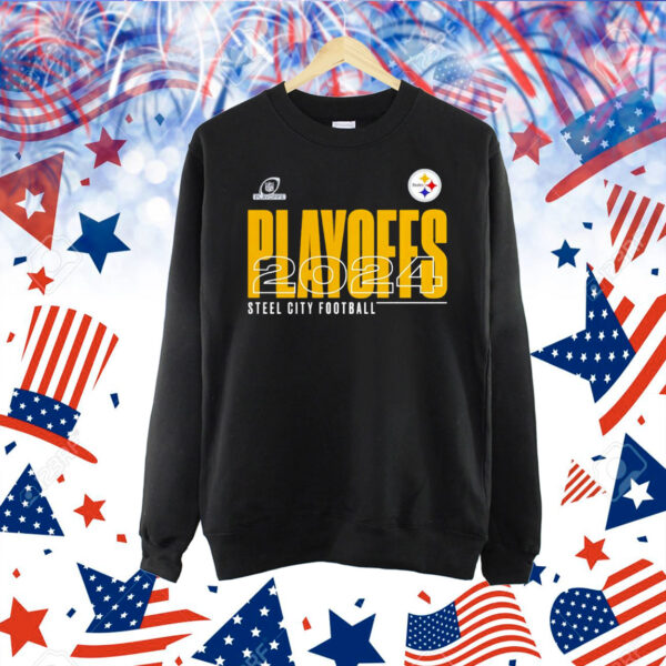 Pittsburgh Steelers 2024 NFL Playoffs Steel City Football Shirt