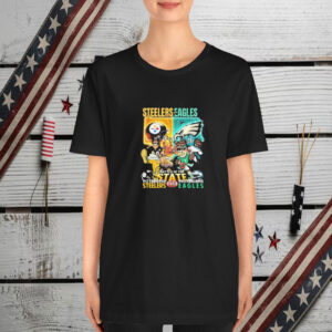 Pittsburgh Steelers Vs Philadelphia Eagles Battle Of The State Mascot T-Shirt