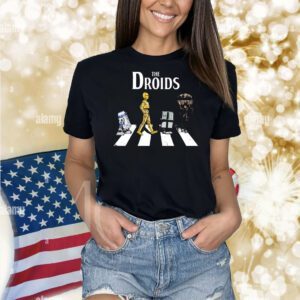 R2-D2 C-3PO GNK power droid and Imperial Abbey Road The Droid Shirt