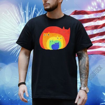 Rainbow cats art Shirt