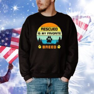 Rescued is my favorite breed vintage T-Shirt