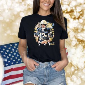 Riley Leonard Notre Dame Fighting Irish football poster graphic Shirt