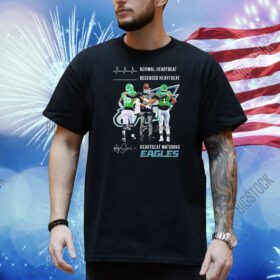 Saquon Barkley Nick Sirianni Jalen Hurts normal heartbeat deceased heartbeat heartbeat watching Eagles Shirt