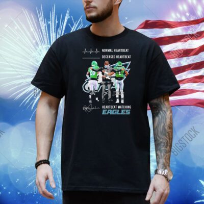 Saquon Barkley Nick Sirianni Jalen Hurts normal heartbeat deceased heartbeat heartbeat watching Eagles Shirt