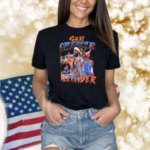 Shai Gilgeous-Alexander Oklahoma City Thunder NBA basketball poster graphic Shirt