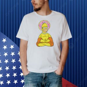 Simpsons Homer The Simpsons Buddha graphic Shirt
