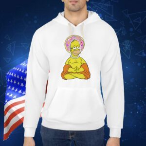 Simpsons Homer The Simpsons Buddha graphic Shirt
