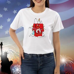 Snoopy and Woodstock Peanuts wishful thinking Christmas Shirt