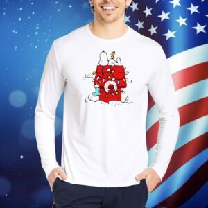 Snoopy and Woodstock Peanuts wishful thinking Christmas Shirt