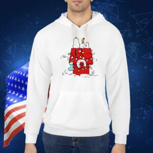 Snoopy and Woodstock Peanuts wishful thinking Christmas Shirt