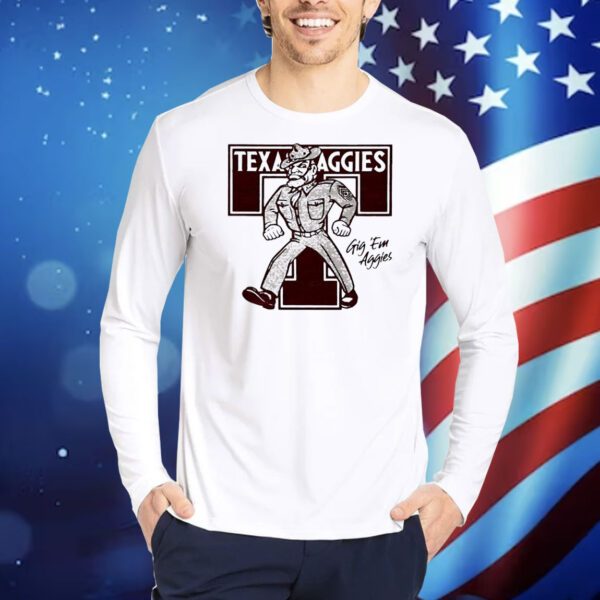 Texas A&M Aggies Monogram Gig ‘Em Aggies logo Shirt