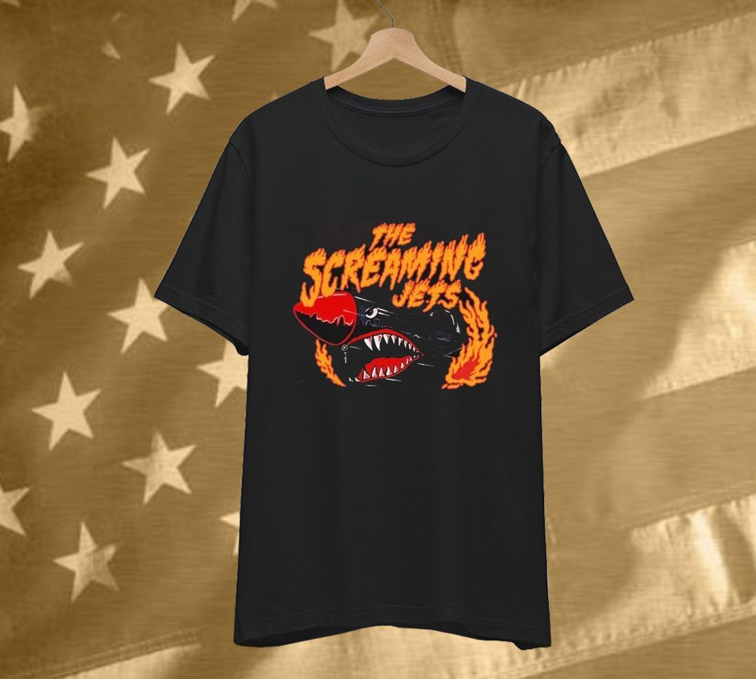 The Screaming Jets Flaming Jet Shirt