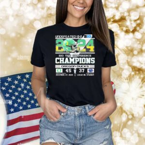 Undefeated 13-0 Big Ten 2024 Conference Champions Oregon Ducks Shirt