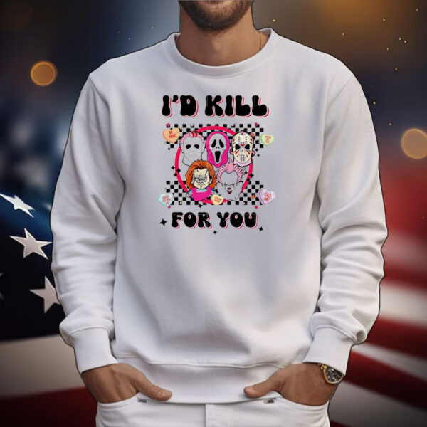 Valentine vibes I’d kill for you horror characters T-Shirt