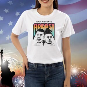 Victor Wembanyama and Stephon Castle San Antonio Area 51 Shirt