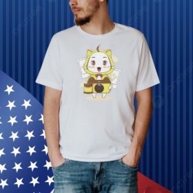 White cat with a camera classic Shirt