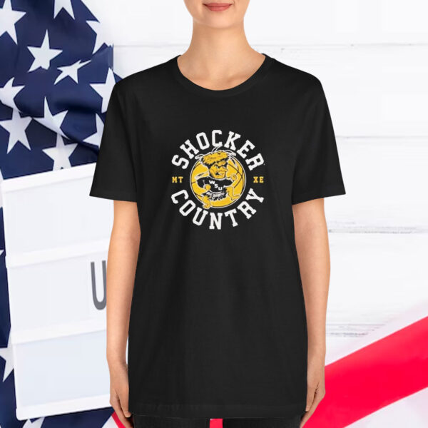 Wichita State Shocker Country Basketball Mascot T-Shirt