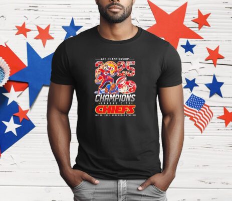 AFC Championship 2025 Kansas City Chiefs NFL Jan 26 2025-Arrowhead Stadium T-Shirt