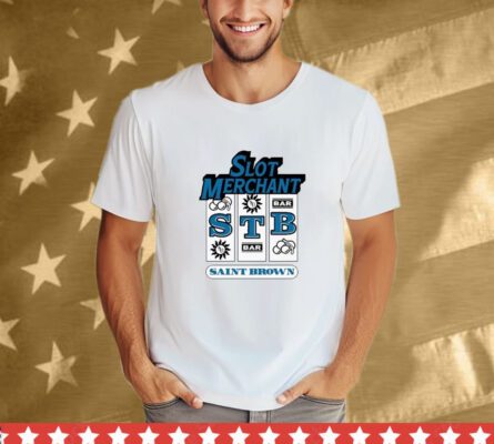 Amon-ra St. Brown Slot Merchant STB Bar Saint Brown T-Shirt