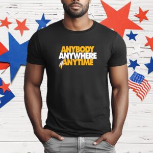 Anybody Anywhere Anytime Stack Crewneck T-Shirt