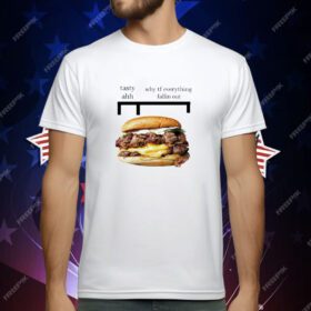 Hamburger Tasty Ahh Why Tf Everything Fallin Out T-Shirt
