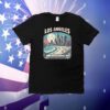 Los Angeles Oversized Beachside Glow & Hollywood Nights Design T-Shirt