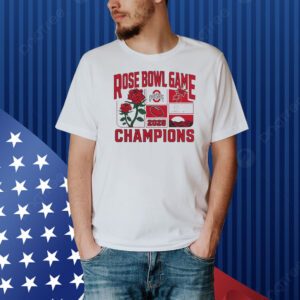 Official Ohio State Buckeyes NCAA College Football Playoff Quarterfinal 2025 Rose Bowl Game Champions Victory Ahead Shirt