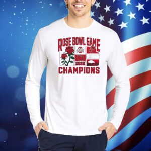 Official Ohio State Buckeyes NCAA College Football Playoff Quarterfinal 2025 Rose Bowl Game Champions Victory Ahead Shirt