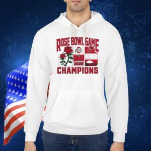 Official Ohio State Buckeyes NCAA College Football Playoff Quarterfinal 2025 Rose Bowl Game Champions Victory Ahead Shirt