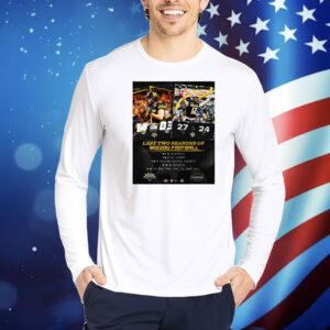 Official Poster Missouri Tigers Last Two Seasons Of Mizzou Football 4-0 Vs Big Ten Big 12 And ACC Shirt