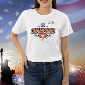 Official Texas Longhorns Vs ASU Arizona State Sun Devils 39-31 Score Playoff Quarterfinal 2025 Chick-Fil-A Peach Bowl Champs New Year’s Day NCAA Shirt
