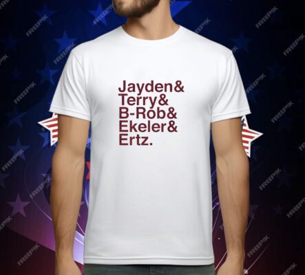 Washington Ampersand Stars Jayden and Terry and B-Rob and Ekeler and Ertz T-Shirt