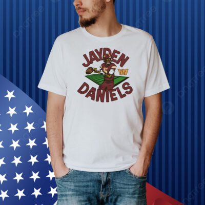 Washington Commanders Jayden Daniels cartoon Shirt