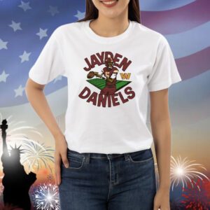 Washington Commanders Jayden Daniels cartoon Shirt