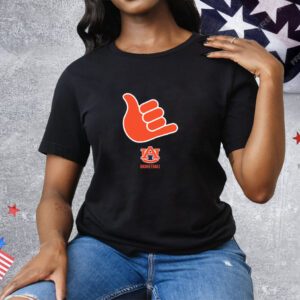 Auburn Basketball Call God Hand Sign Tee Shirt