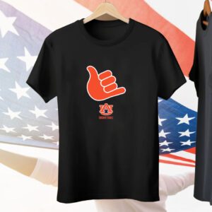 Auburn Basketball Call God Hand Sign Tee Shirt