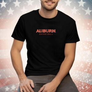 Auburn Basketball Logo Stack Tee Shirt