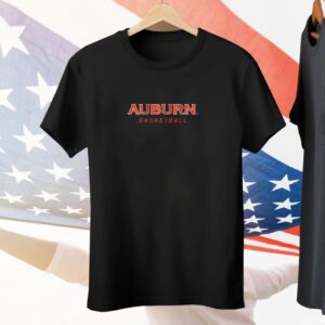Auburn Basketball Logo Stack Tee Shirt