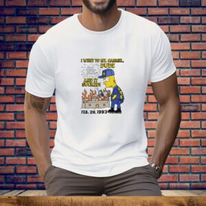 Bootleg Bart I Went To Mt Carmel Dude And It Sucked Tee Shirt