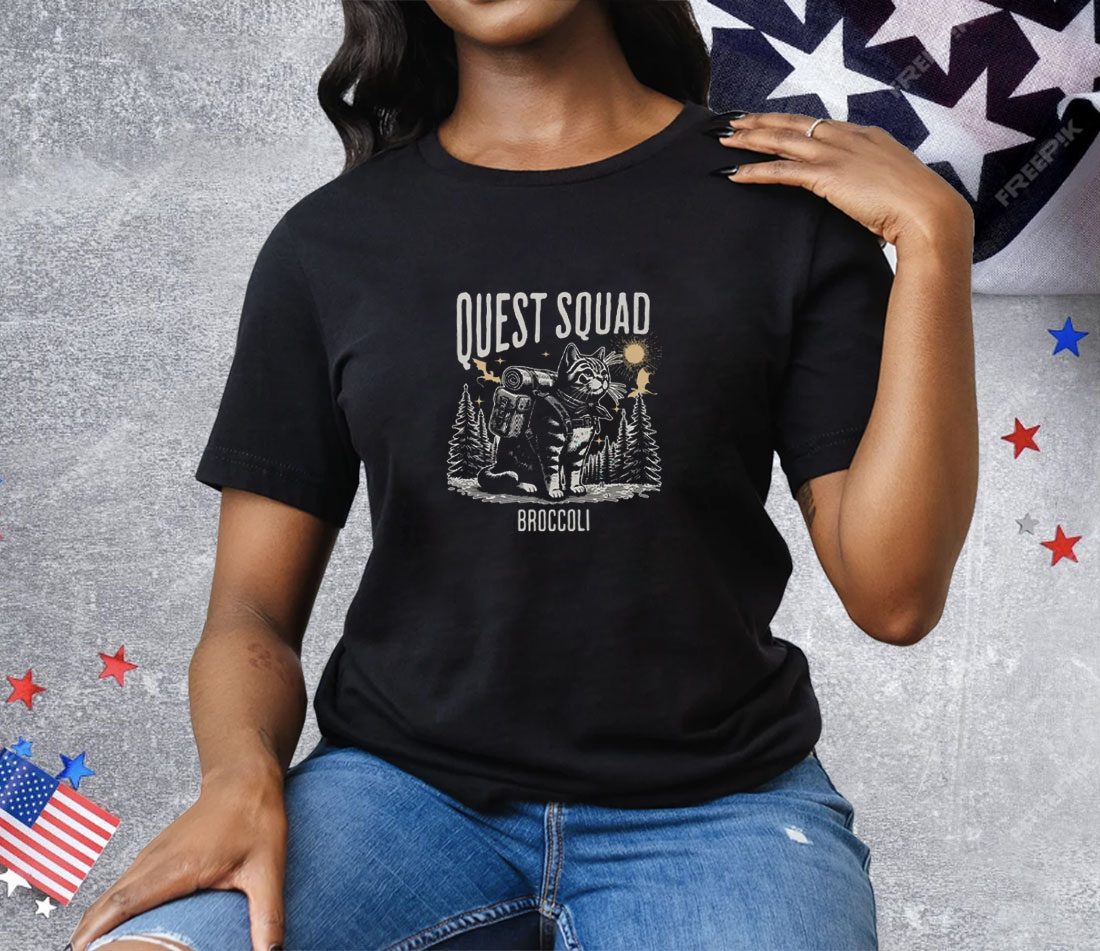 Cat Onyx Storm Quest Squad Broccoli Tee Shirt