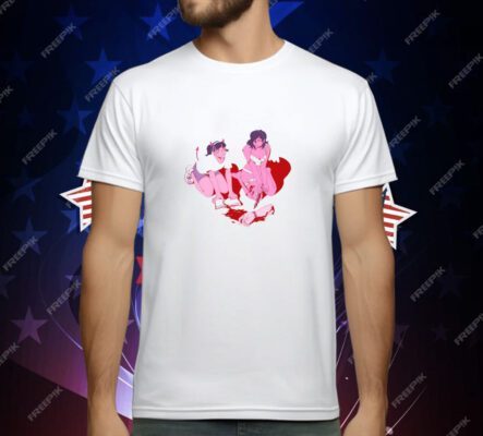 Kirumade Valentines Cut And Sew Wide Body T-Shirt