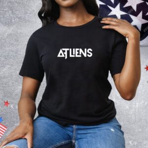 Leaving The World Behind Wavy Text Tee Shirt