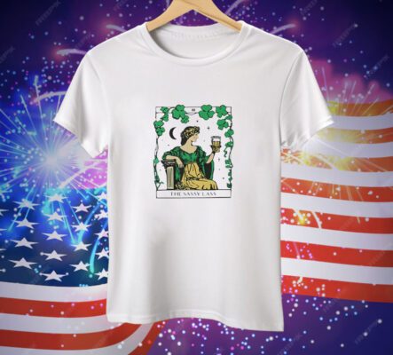 Patrick’s Day The Sassy Lass Tarot Card Tee Shirt