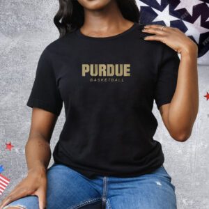 Purdue Basketball Logo Stack Tee Shirt